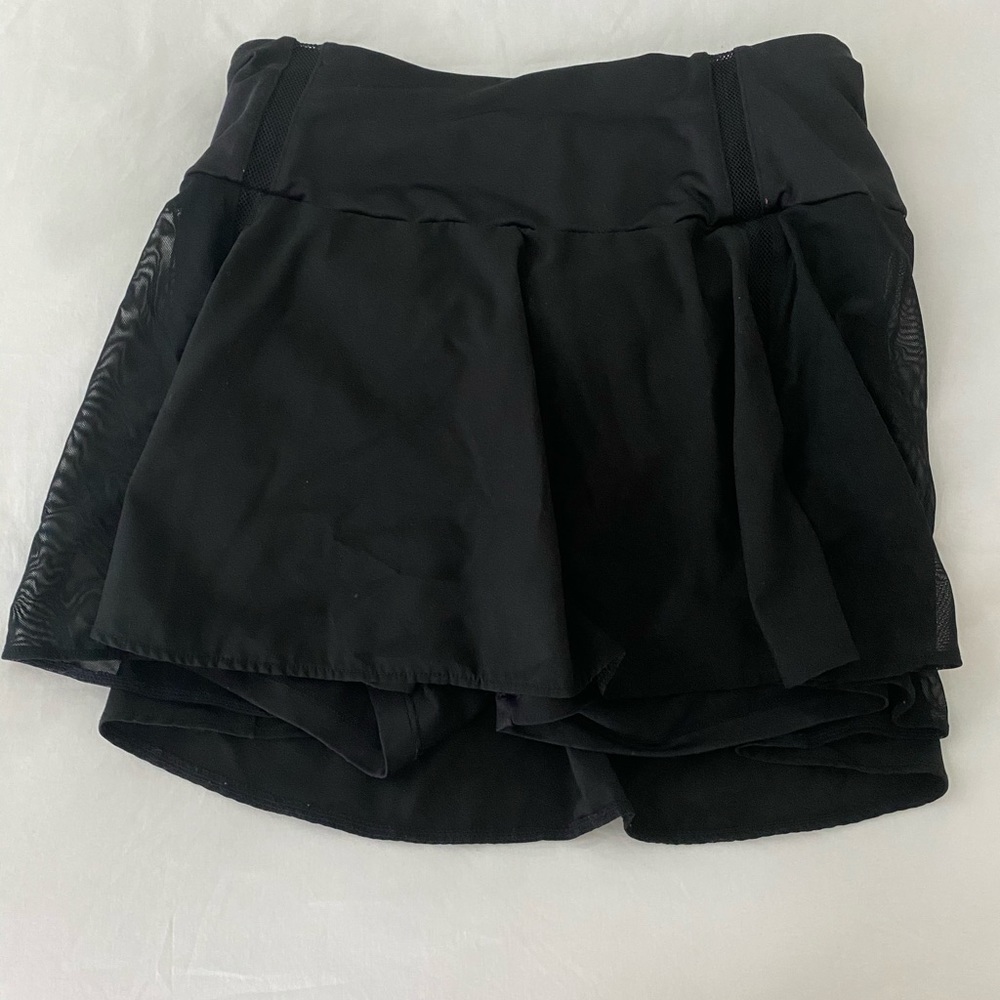 Black tennis skirt